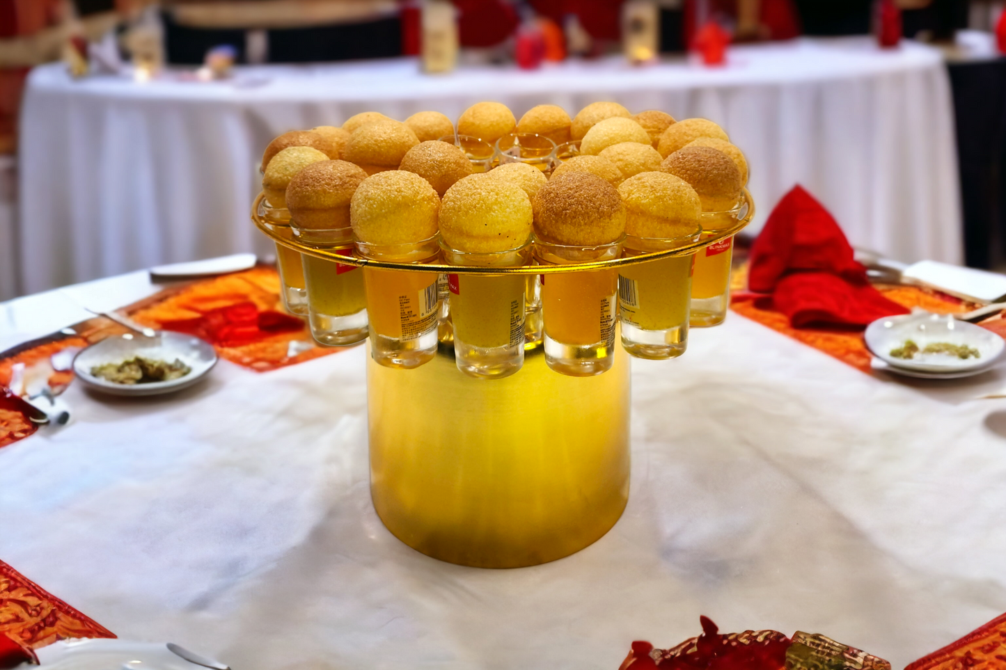 Gol Gappe Shot Stand Round