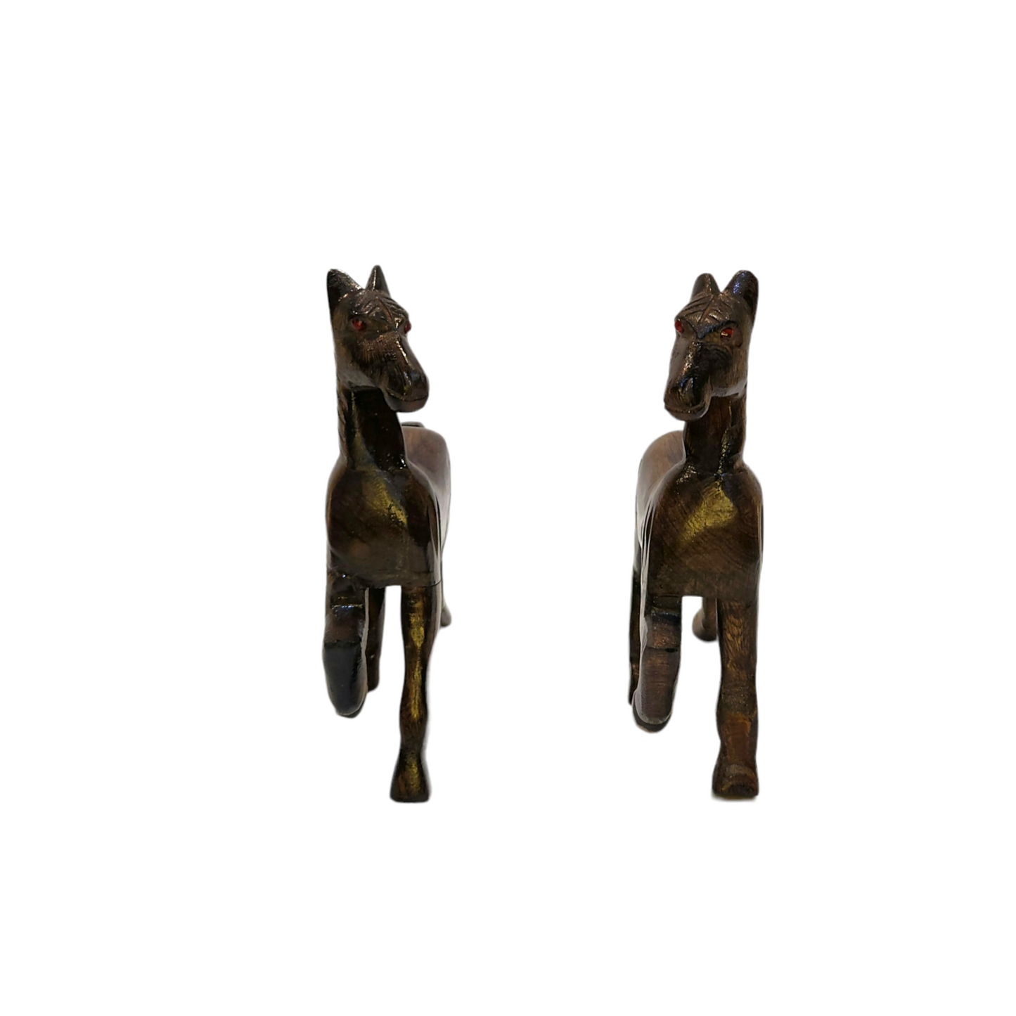 Wooden Horse Set of 2