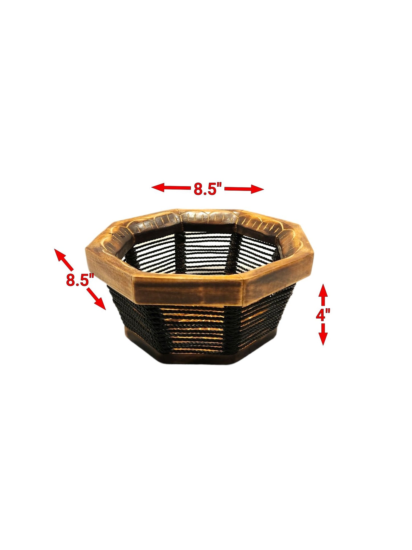Wooden Tray Rope Small