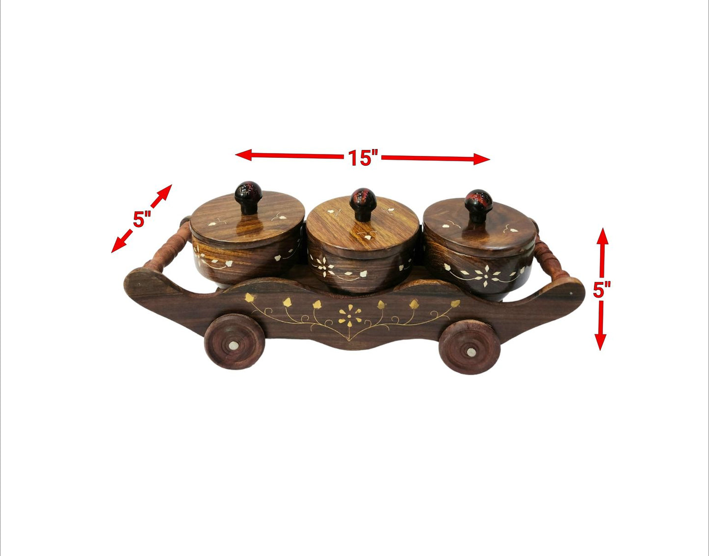 3 Bowl Cart Antique