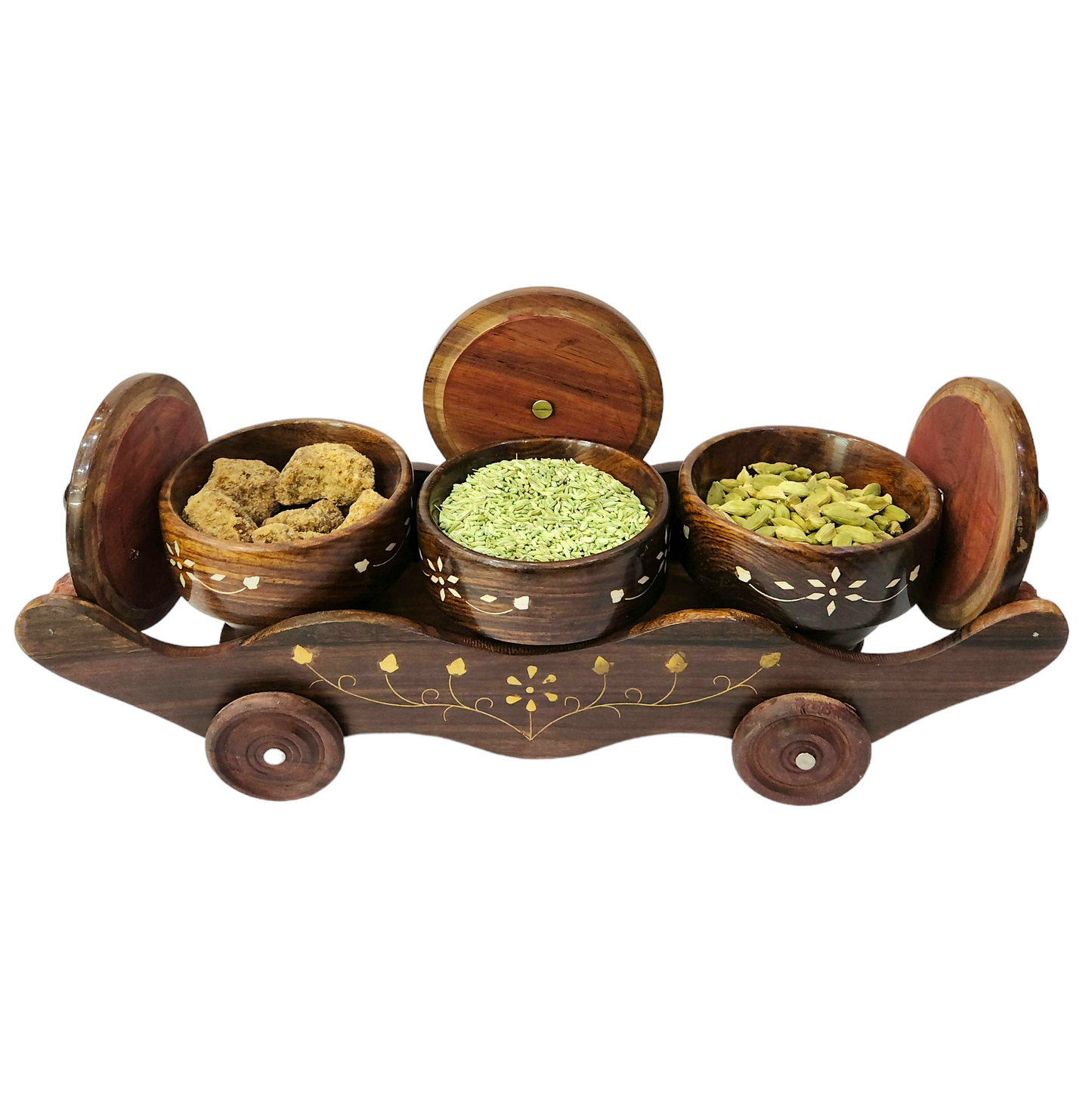 3 Bowl Cart Antique