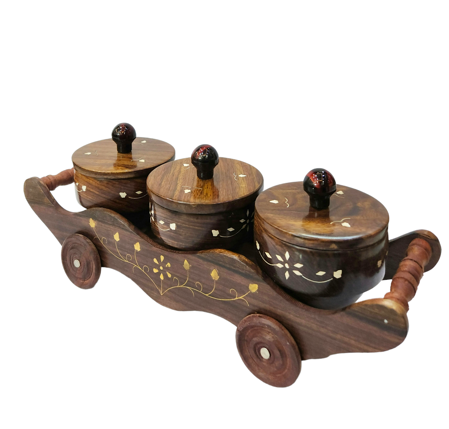 3 Bowl Cart Antique