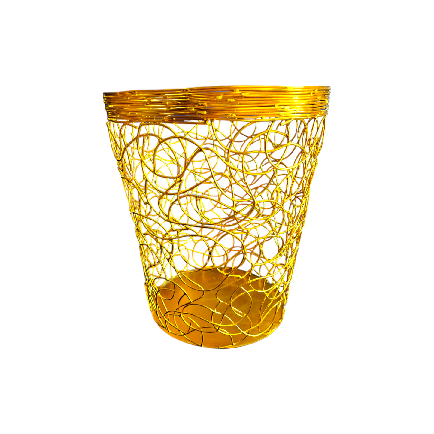Gol Gappe Basket Golden