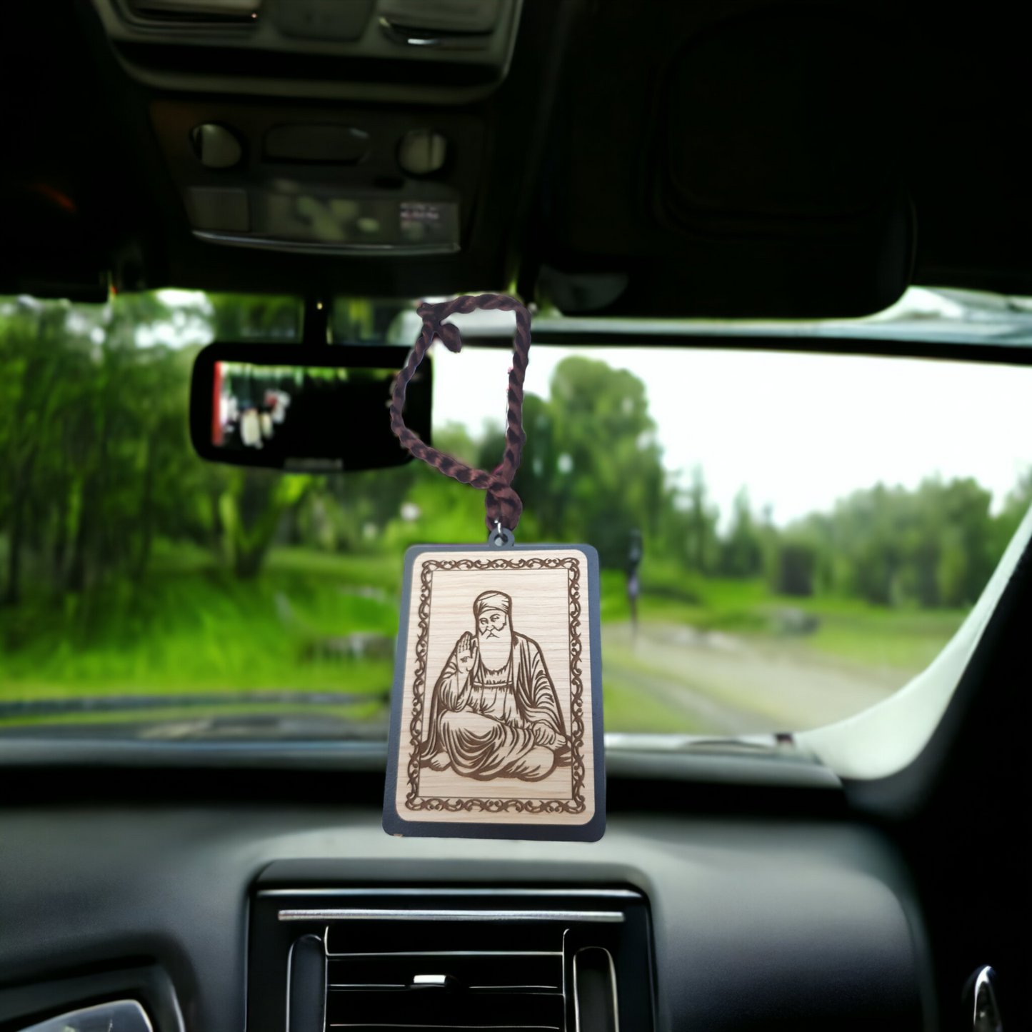 Car Hanging Guru Nanak Dev Ji Picture