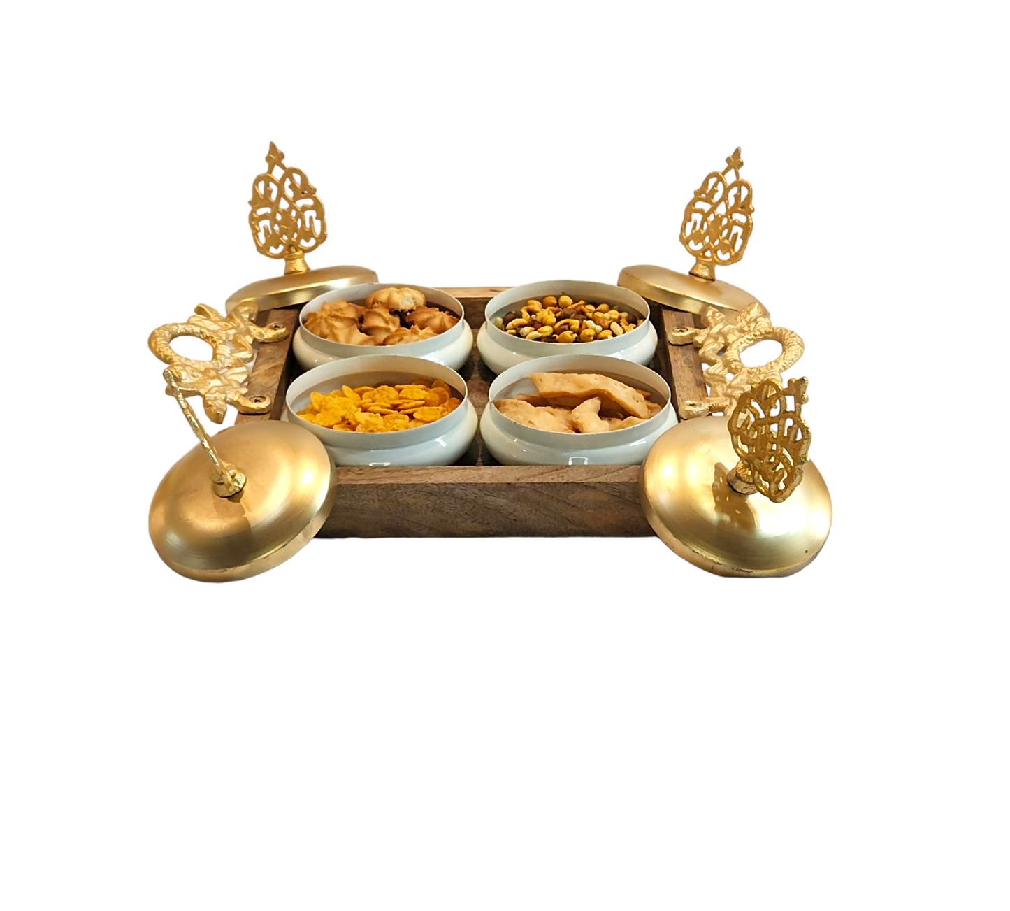 4 BOWL ROYAL DRYFRUIT TRAY