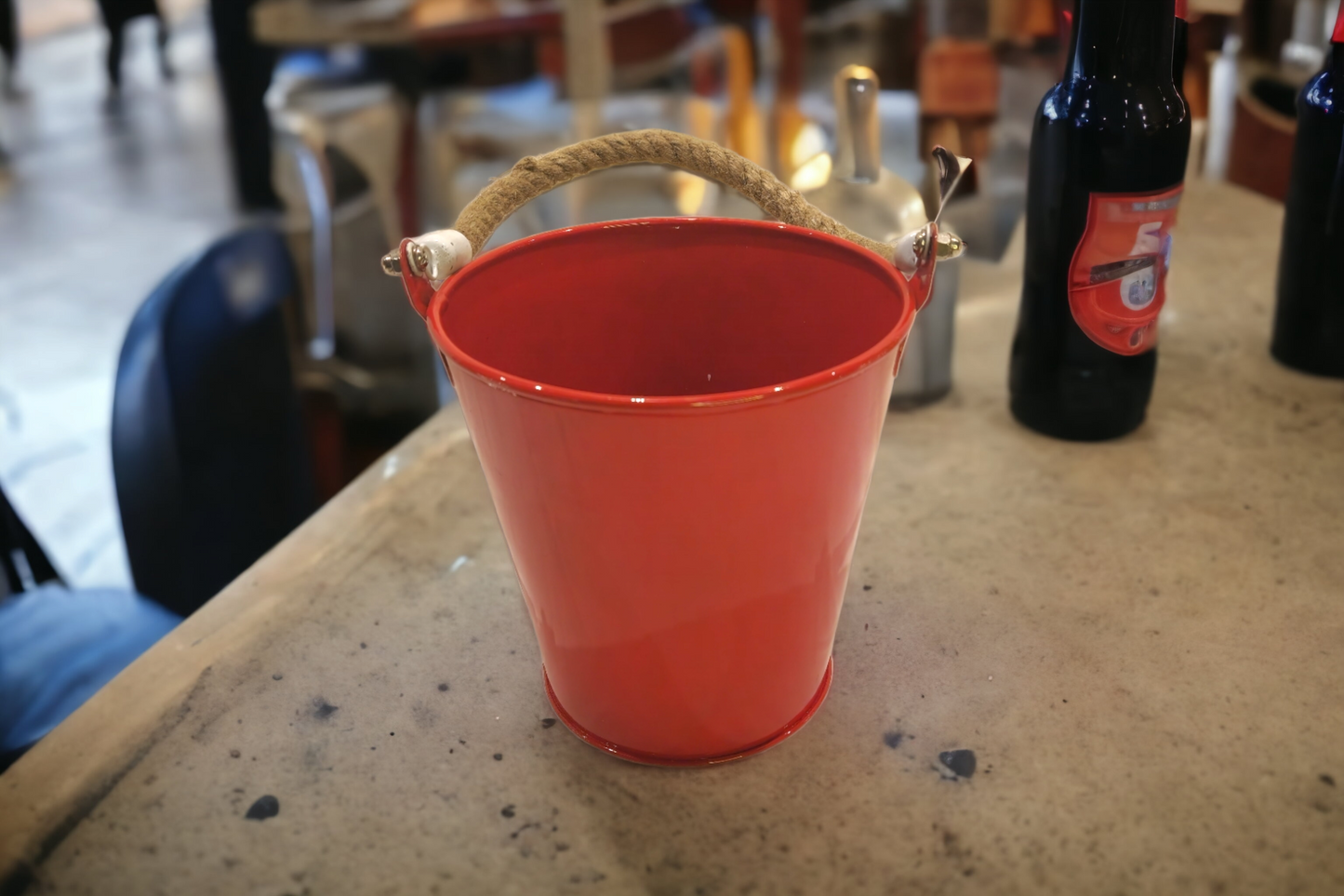 BEER BUCKET RED/YELLOW