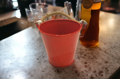 BEER BUCKET RED/YELLOW