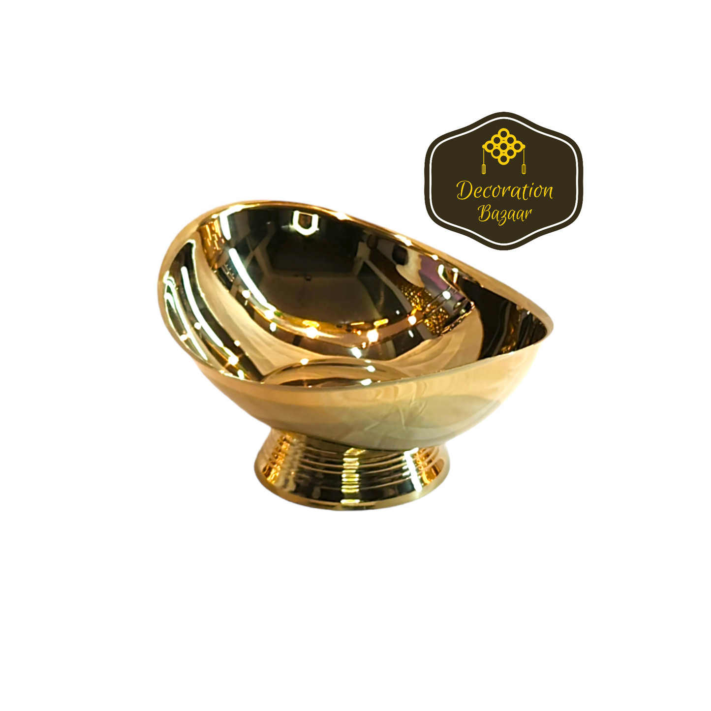 BOAT SHAPE STAINLES STEEL GOLD_BOWL