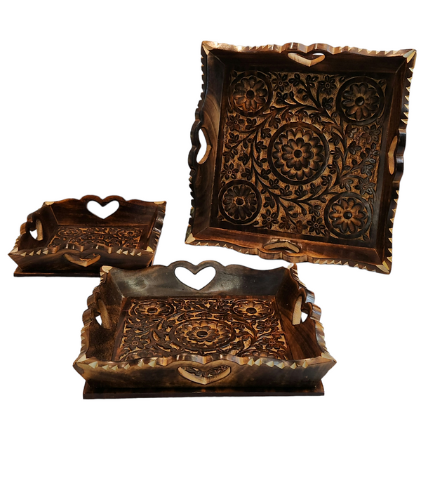 CARVING TRAY SET OF 3