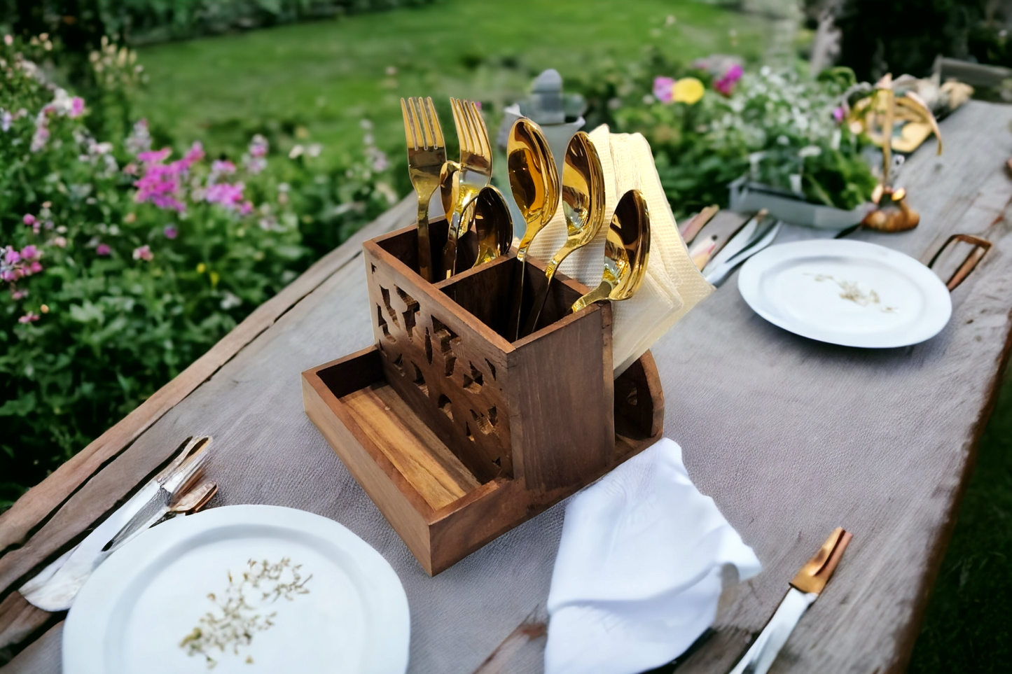 CUTLERY TISSUE STAND