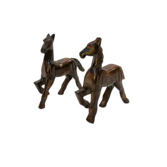 Wooden Horse Set of 2