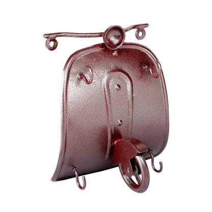 Metal Scooter Key Holder Red