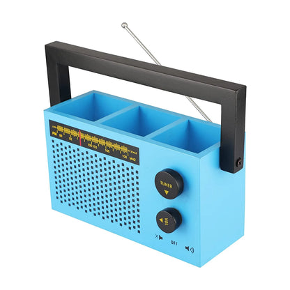 RETRO RADIO CUTLERY HOLDER