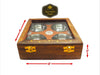 4 S.S.Bowl, Wooden  Box with Glass