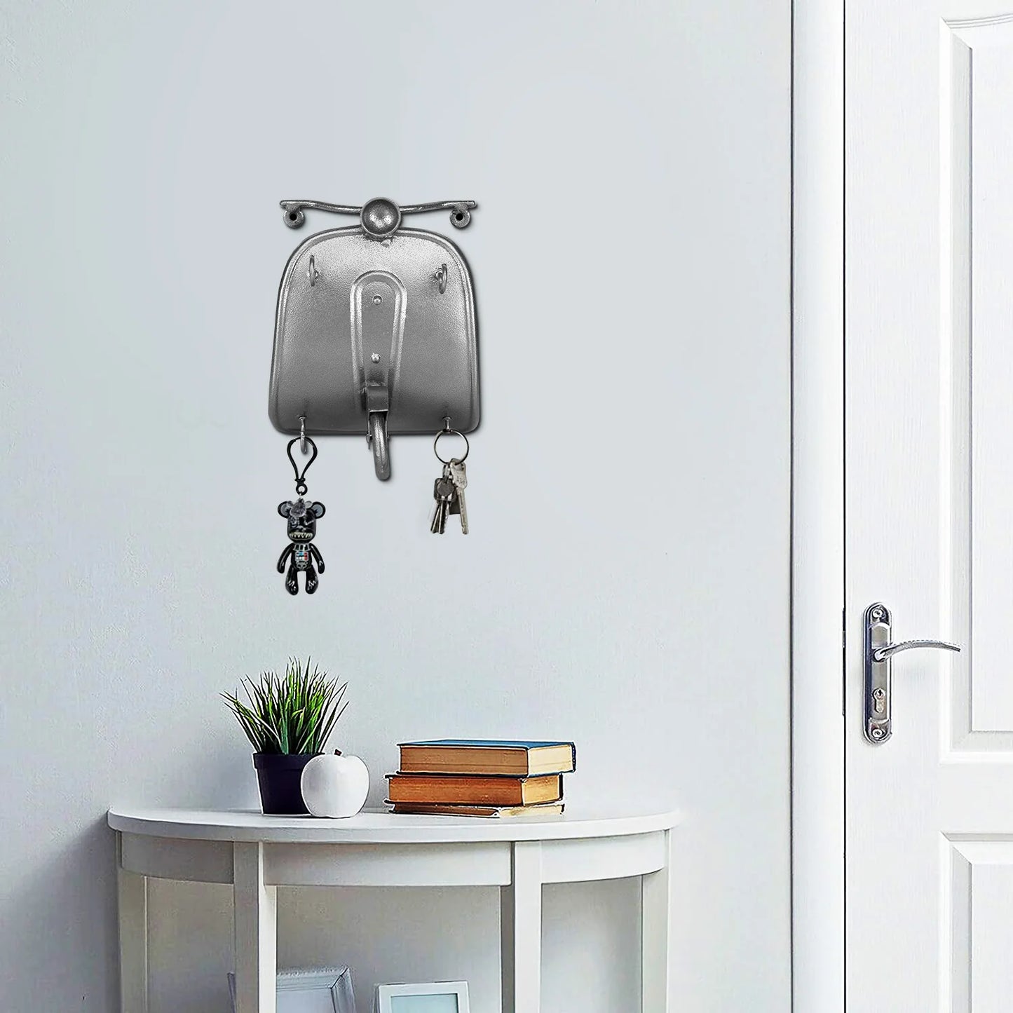 Metal Scooter Key Holder Grey